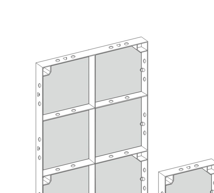 Plywood Yüzeyli Modüler Pano